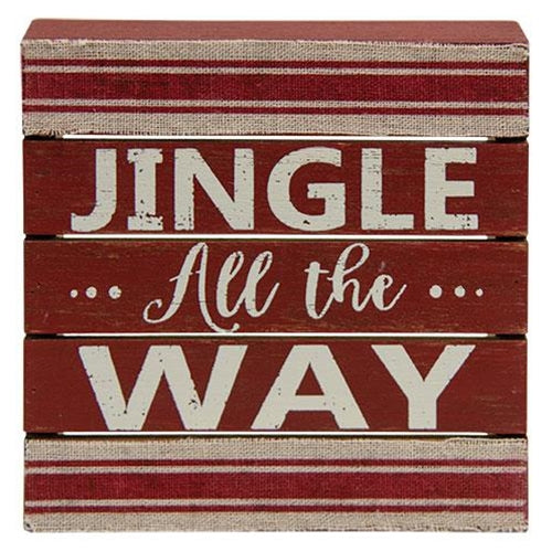 Jingle All the Way Pallet Box Sign