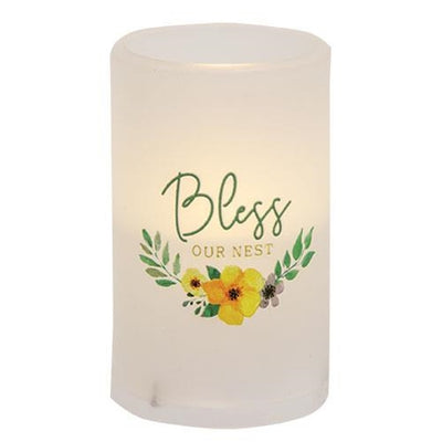 Bless Our Nest 5" Timer LED Pillar Candle