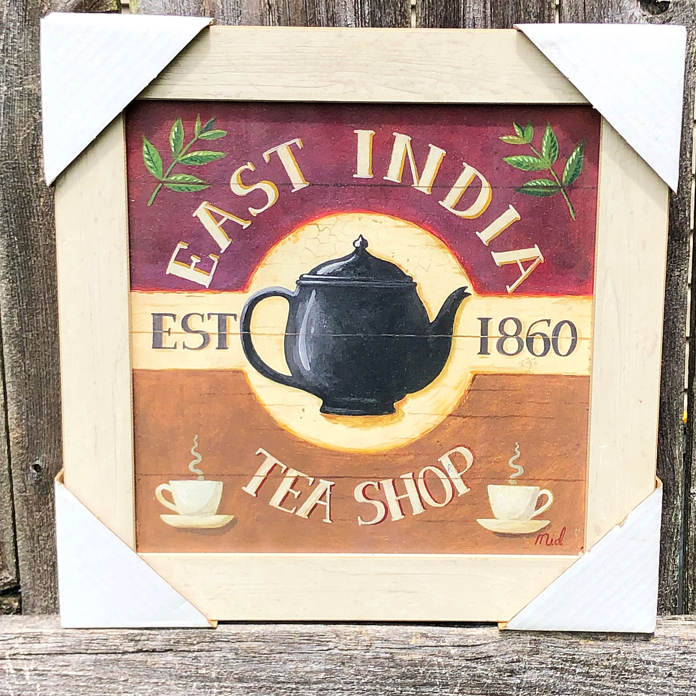 Surprise Me Sale 🤭 East India Tea Shop Framed Sign
