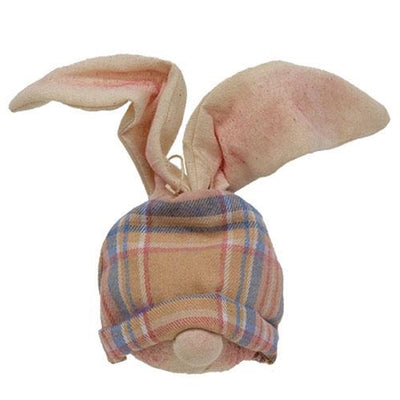 Set of 3 Bunny Head Fabric Ornaments