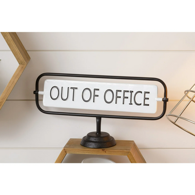 In Office/Out Of Office Flip Tabletop Sign