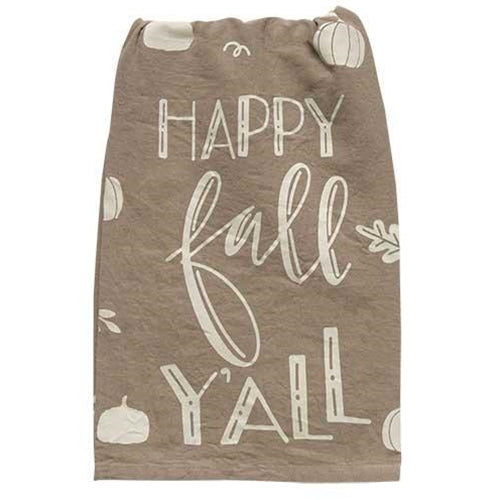💙 Happy Fall Y'all Dish Towel