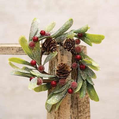 💙 Merry Mistletoe 8" Faux Small Wreath
