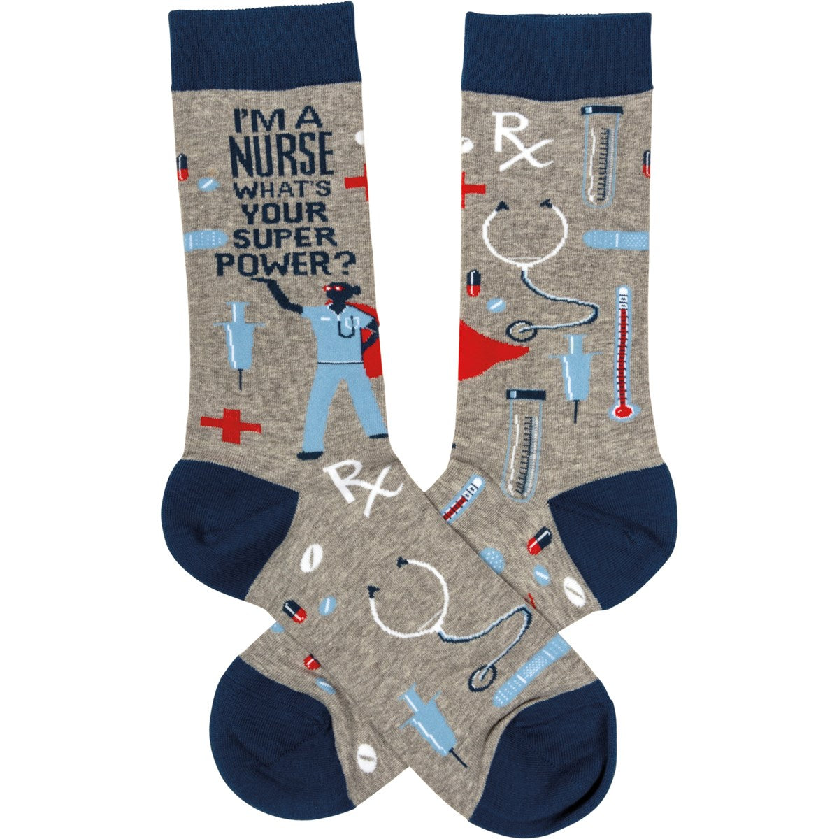 I'm A Nurse What's Your Super Power Unisex Fun Socks