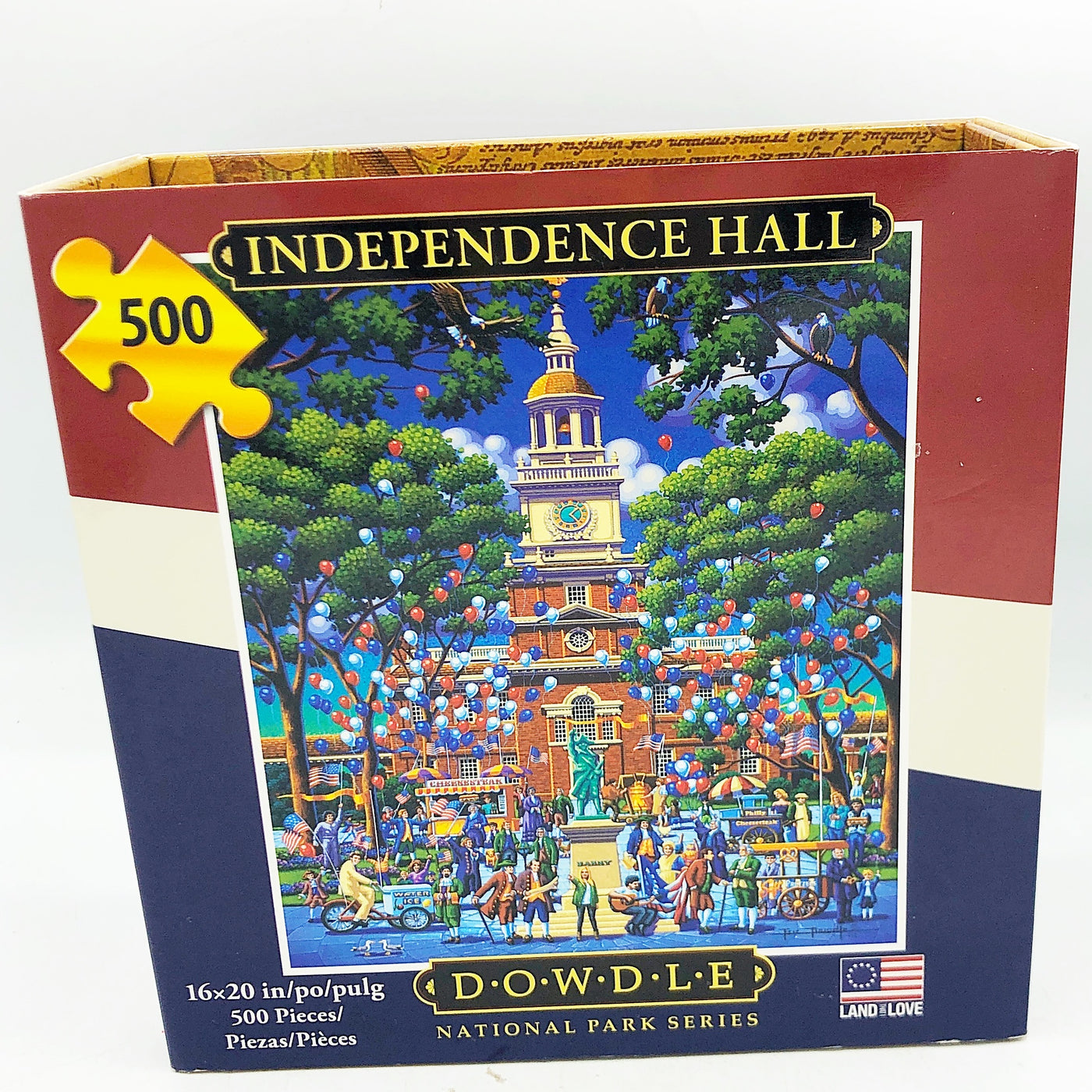 💙 Dowdle Independence Hall Philadelphia PA 500 Piece Puzzle Patriotic