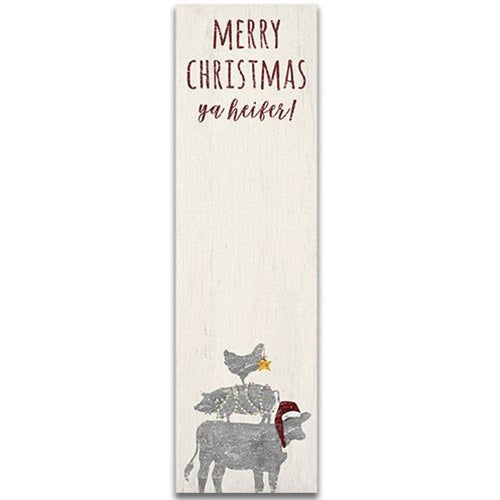 Merry Christmas Ya Heifer Farm Animals Notepad
