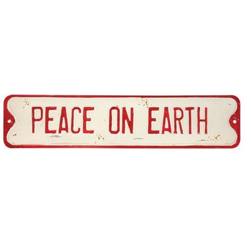 💙 Peace on Earth 20" Street Sign