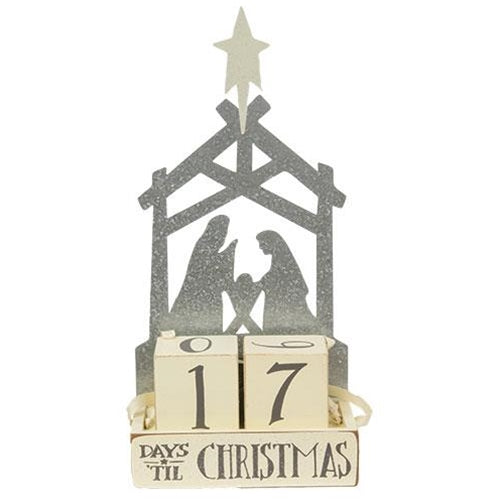 💙 Nativity Christmas Countdown Blocks