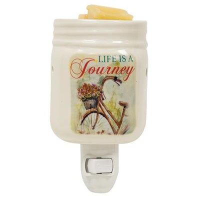Life is a Journey Bicycle Plug-In Wax Melter