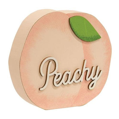Peachy Peach Shaped Chunky Shelf Sitter
