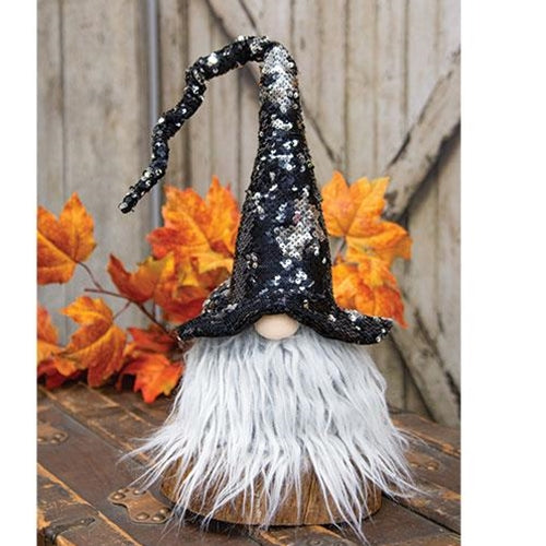 Sequin Witch Hat Gnome 24" H