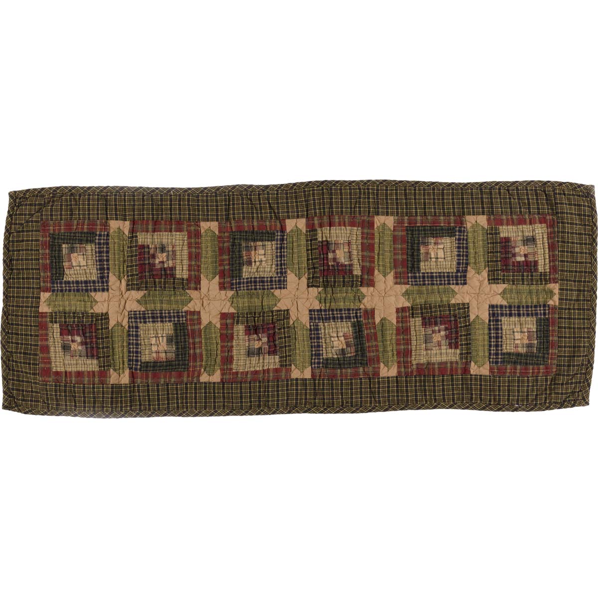 Tea Cabin Quilted Table Runner 13" x 36"