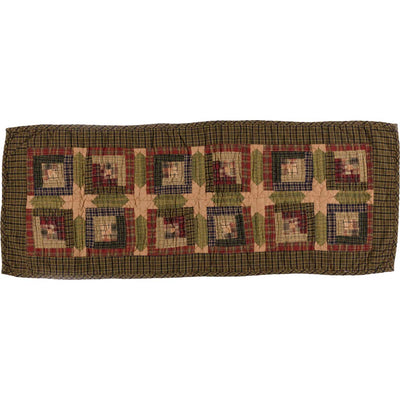 Tea Cabin Quilted Table Runner 13" x 36"