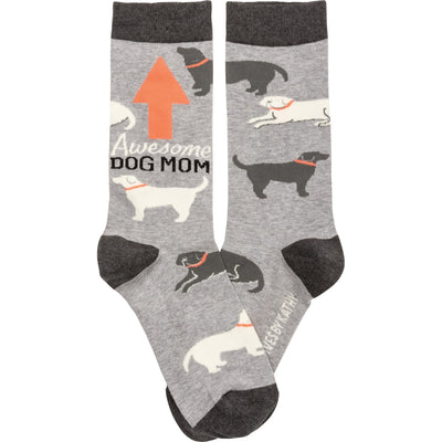 Awesome Dog Mom Unisex Fun Socks