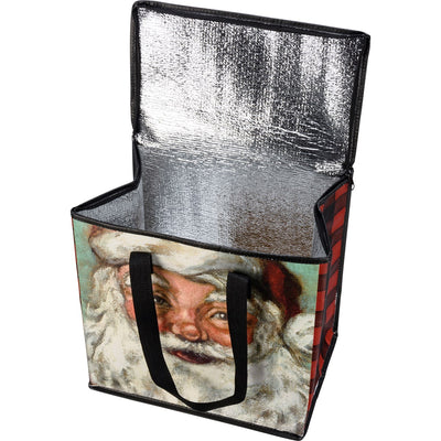 💙 Santa and Christmas Red Truck Insulated Tote
