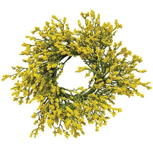 Yellow Array Astilbe 10" Faux Floral Ring