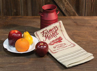 Farmer's Market Produce Truck Dish Towel