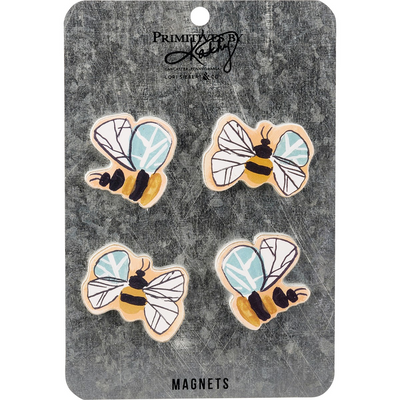 Set of 4 Bees Magnet Set
