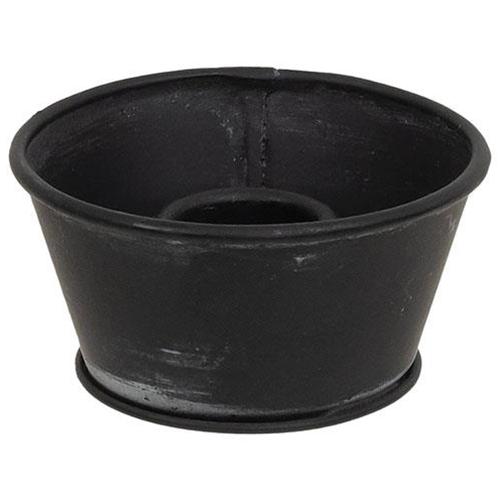 💙 Rustic Black Metal Taper Cup