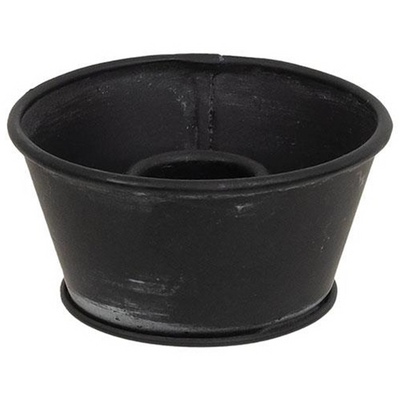 Rustic Black Metal Taper Cup