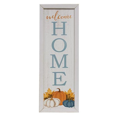 Fall Welcome Home 37.5" H Vertical Sign