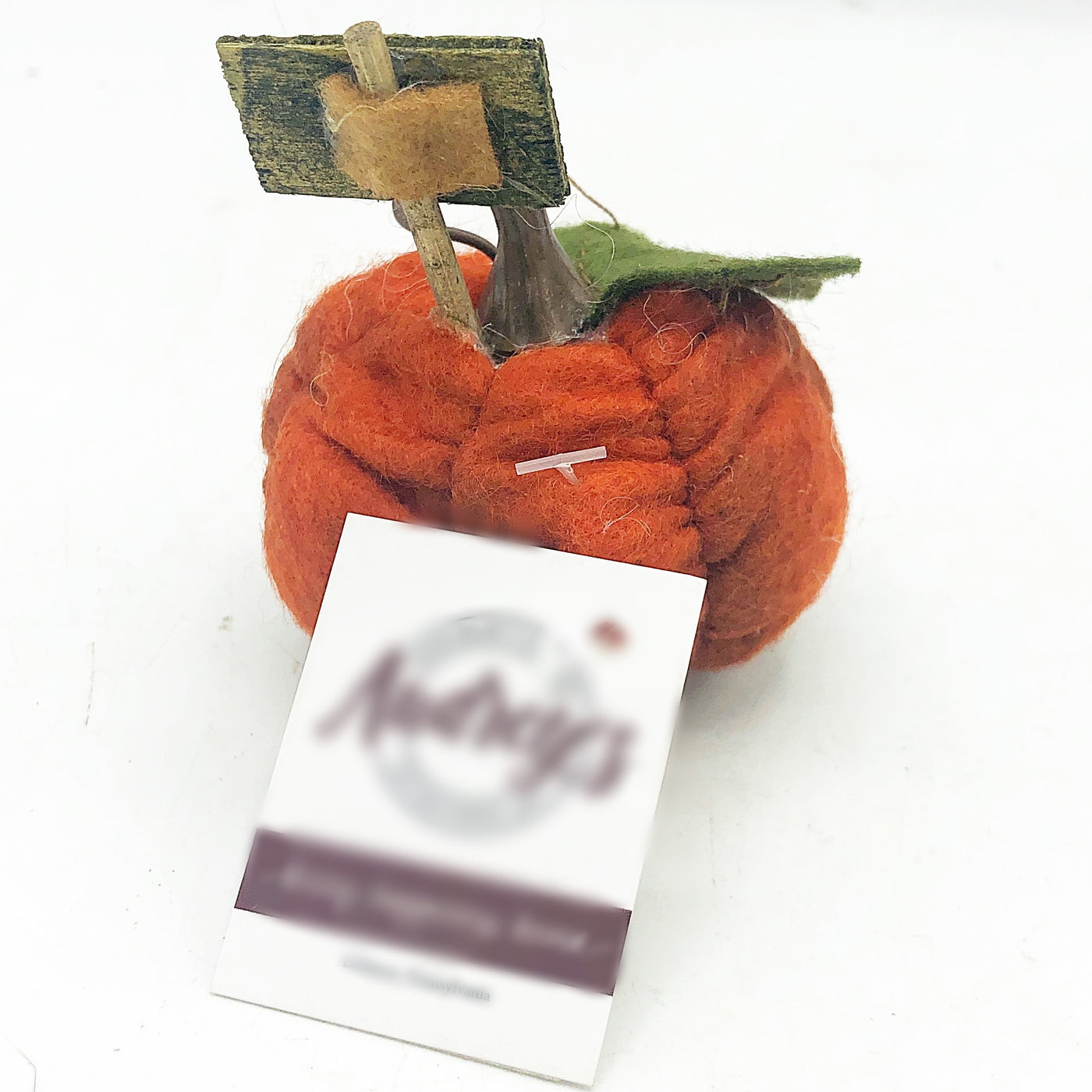 Thankful Mini Cloth Orange Pumpkin