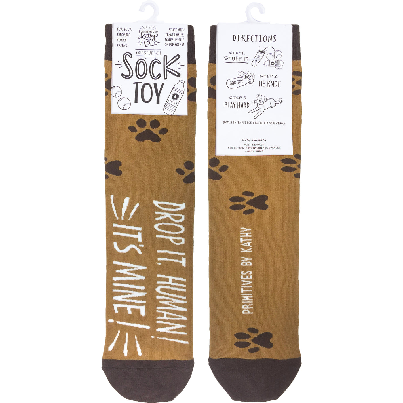 Surprise Me Sale 🤭 Drop It Human It's Mine Dog Sock Toy