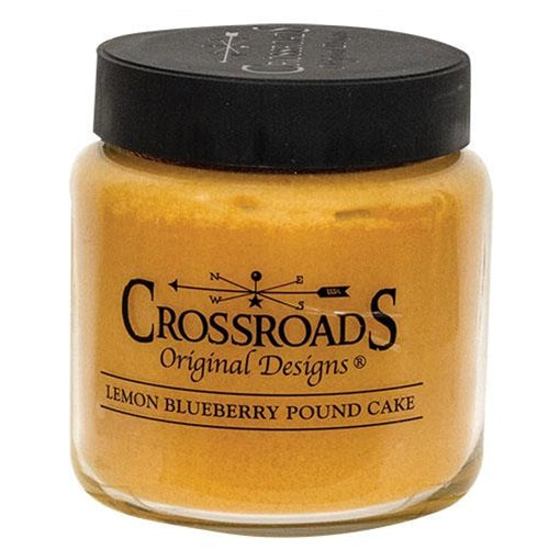Lemon Blueberry Pound Cake 16 oz Jar Candle Crossroads