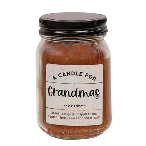 A Candle For Grandmas Buttered Maple Sugar Pint Jar Candle