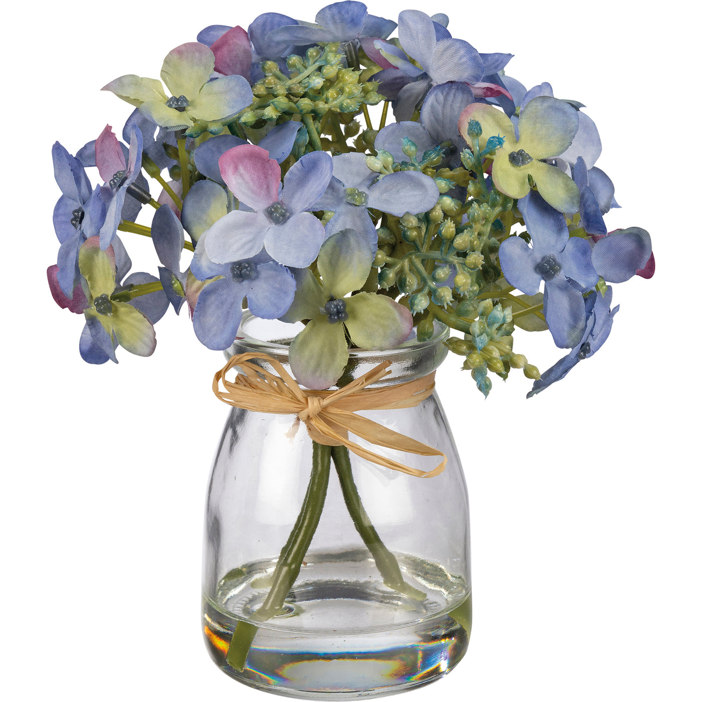 Blue Hydrangea Faux Florals in a Vase