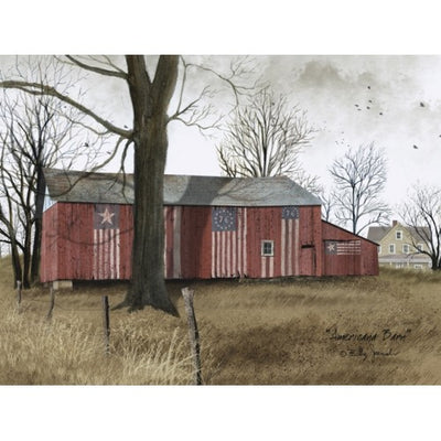 💙 Billy Jacobs Americana Barn 8" x 10" Church Canvas Print