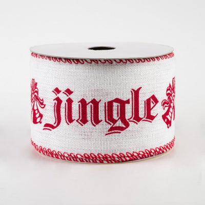 Jingle Bells Ribbon 2.5" x 10 Yards
