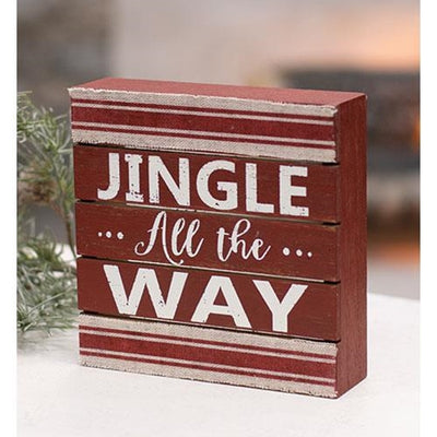 Jingle All the Way Pallet Box Sign