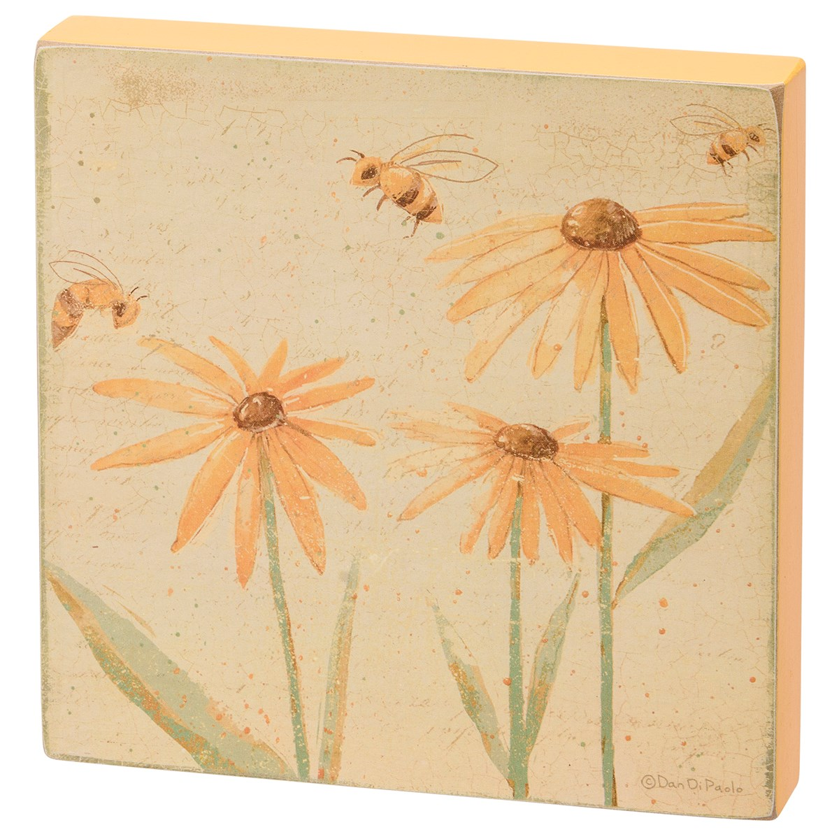 Bee Block Sign 🔥 Set of 3 Beeutiful Bee and Flowers Block Signs – Blueberry Lane Shop