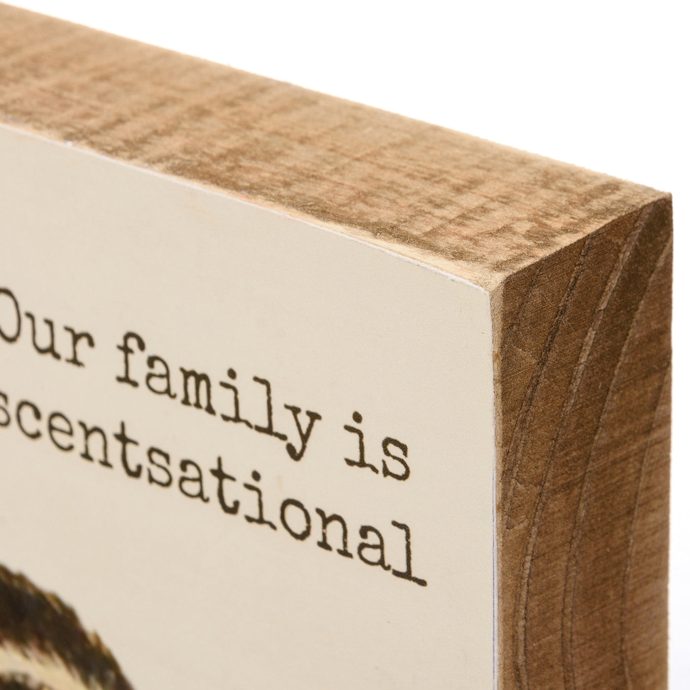 Our Family Is Scentsational Skunk 4" Small Block Sign
