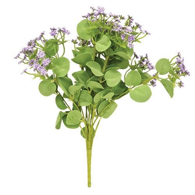 Purple Mixed Heather 11" Faux Floral Bush