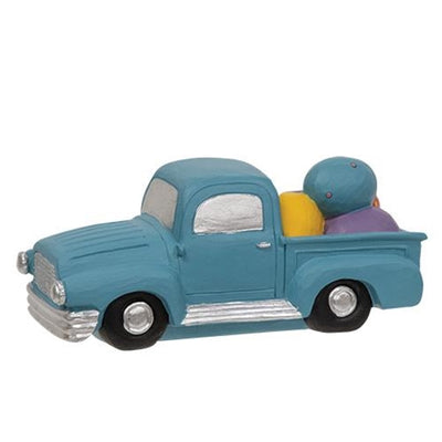 Blue Resin Truck With Easter Eggs Small Figure