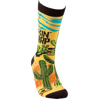 💙 Lookin' Sharp Cactus Fun Unisex Socks