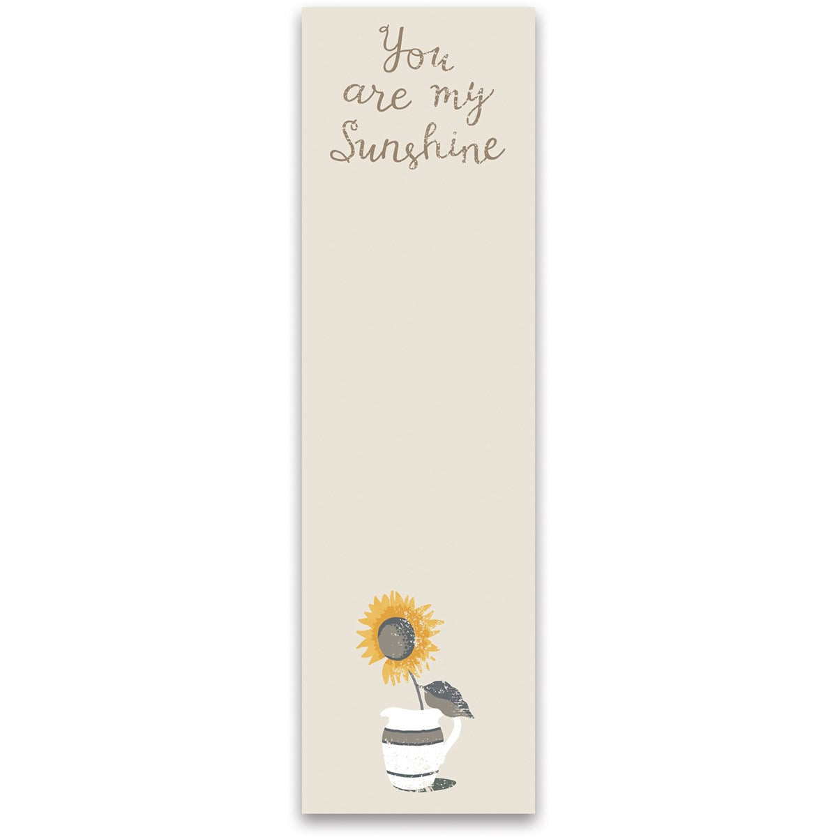 You Are My Sunshine Sunflower List Notepad