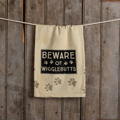 💙 Beware Of Wigglebutts Dish Towel