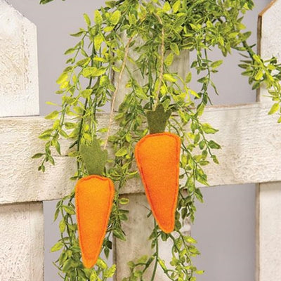 HAPPY BIRTHDAY🎂 💙 Duo Orange Carrots Felt Ornament