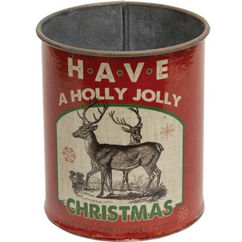 Have a Holly Jolly Christmas Small Metal Can