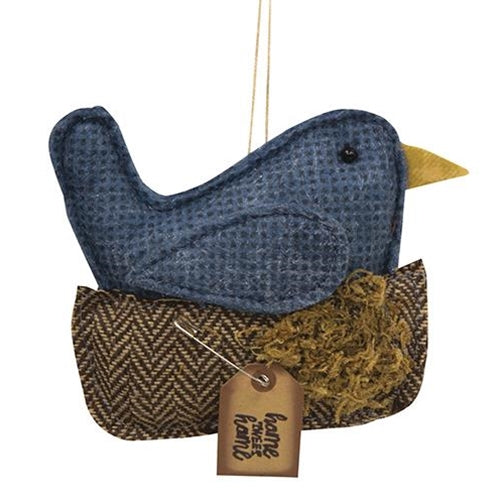 Home Tweet Home Bluebird in Nest Ornament