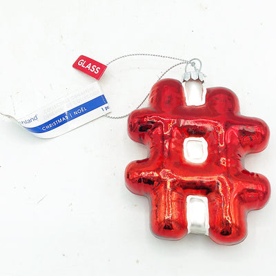Surprise Me Sale 🤭 Red Hashtag Blown Glass Ornament