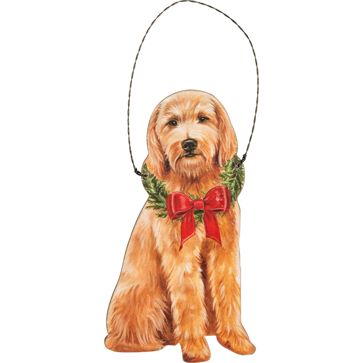 Christmas Golden Doodle Dog Ornament