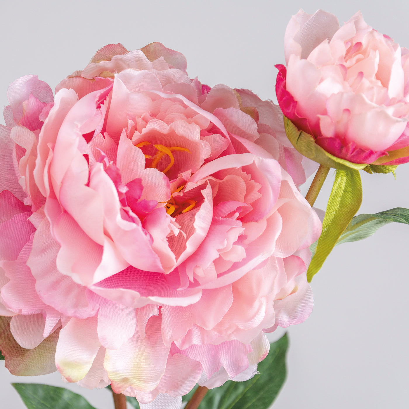 💙 Light Pink Peony 24" Faux Floral Stem
