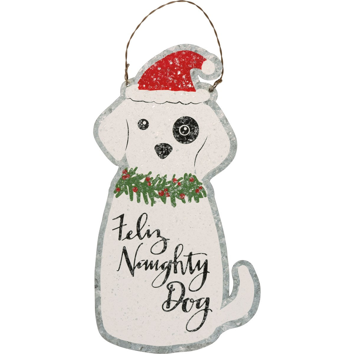 💙 Feliz Naughty Dog Metal Ornament