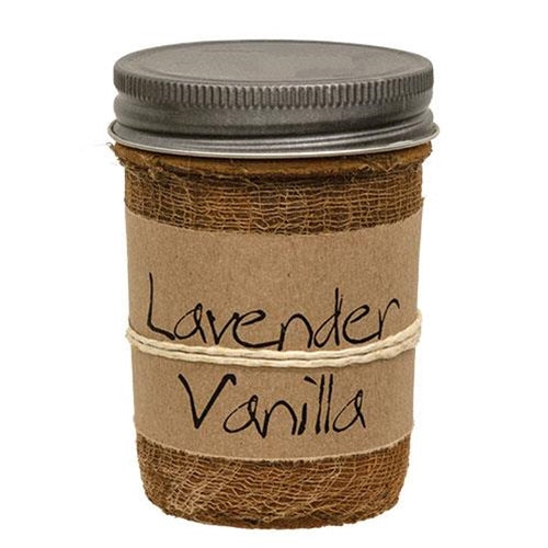 Lavender Vanilla 8 oz Rustic Jar Candle