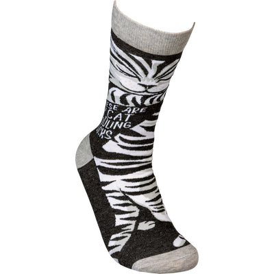💙 These Are My Cat Cuddling Socks Unisex Fun Socks