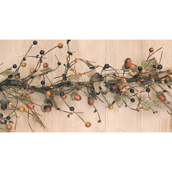 Country Mix with Acorns 4 ft Faux Garland